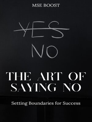 cover image of The Art of Saying No